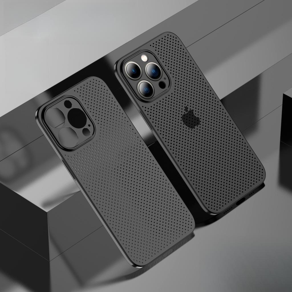 Suitable for IPhone15, Ultra-thin, Heat-dissipating and Breathable Apple 14Promax Protective Case, 1213 Matte Full Cover