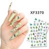 1 ks Motýli Květiny Nálepky na nehty 3D Jarní Květinové Listy Samolepicí Přenosové Obtisky Slider DIY Nehty Umělecká Dekorace
