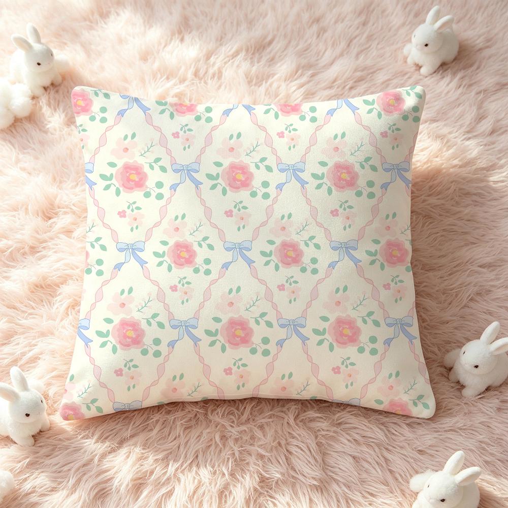 Art Petal Illustration Cushion Cover Pillow Multisize Short Plush Pillow Cute Simple Style For Living Room Bedroom Birthday Gift