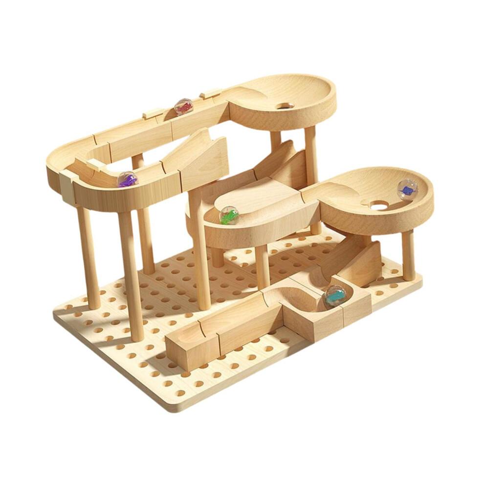 Wooden Marble Roller Set Educational Play For Children Enhancing