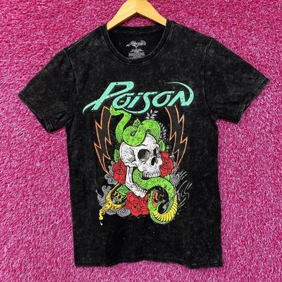 Poison Snakes and Skulls Mineral Wash Rock Band T-Shirt