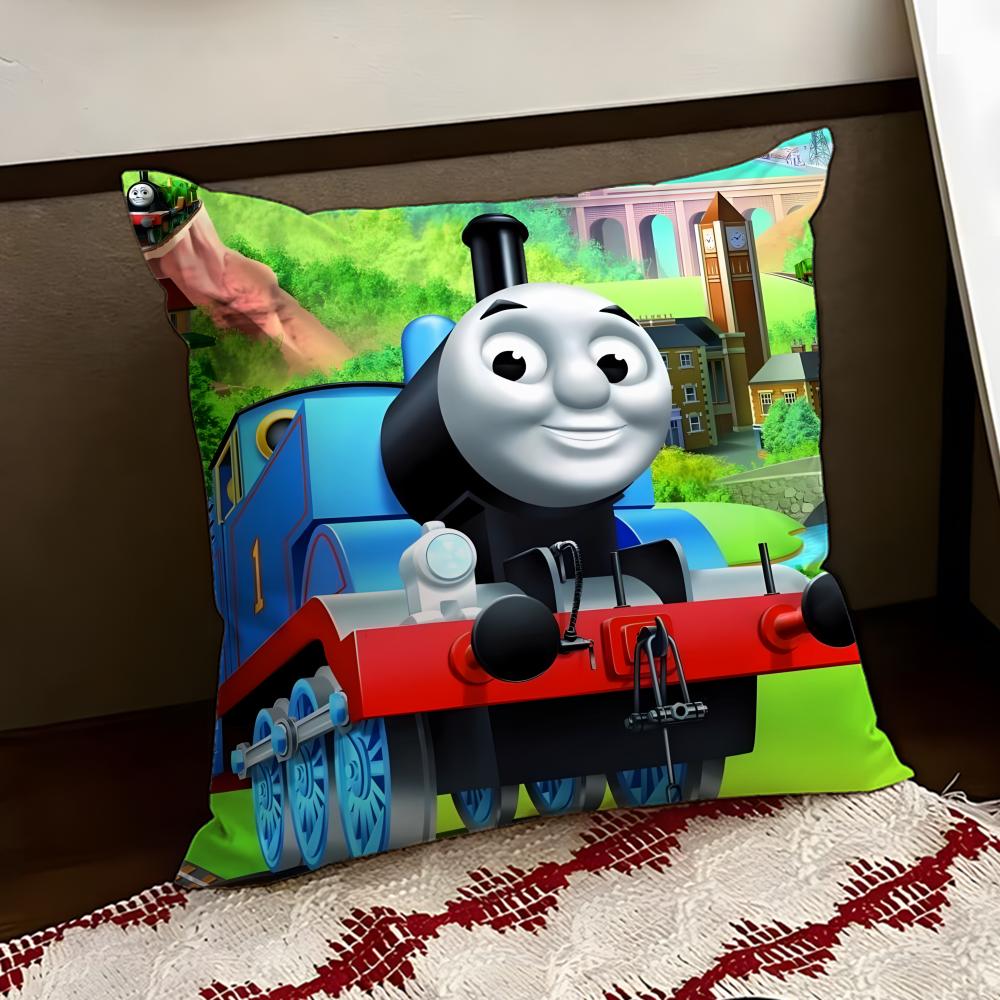 TThomas The Train Cushion Cover Reversible Soft Durable Pillow Cover Home Car MultiScene Use for Daily Comfort