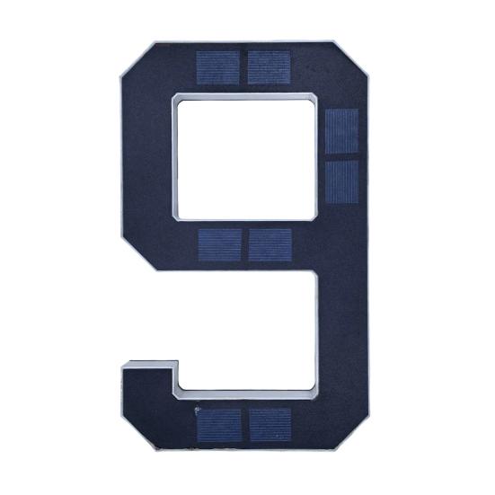 מספר בית מואר סולארי תאורת חוץ מספר כתובת LED מאיר עמיד למים מספר בית מודרני שלט כתובת לדלת כניסה חיצונית