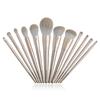 Das glänzende goldene 12-teilige Make-up-Pinselset mit weichen synthetischen Haaren Beauty-Make-up-Pinselset