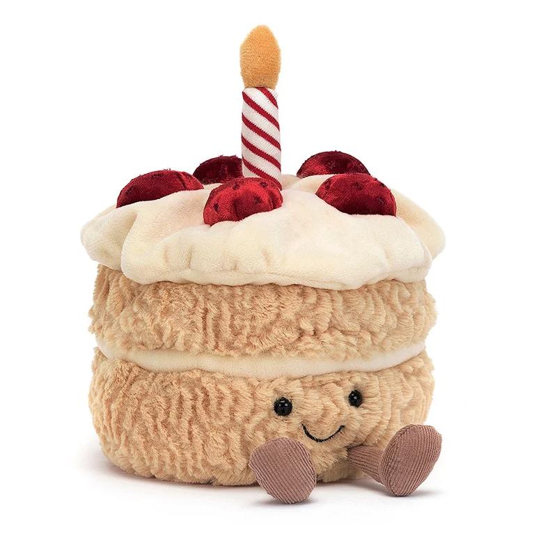

JELLYCAT Fun Food Series Birthday Cake Fun Doll Plush Doll 16cm Tall Box Not Included