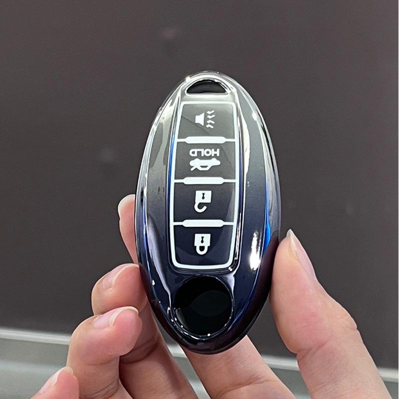 Nissan 14th Gen Key Case for Sylphy, Teana, Qashqai, X-Trail, Tiida, Bluebird, Terra, Murano - Car Shell Buckle Accessories