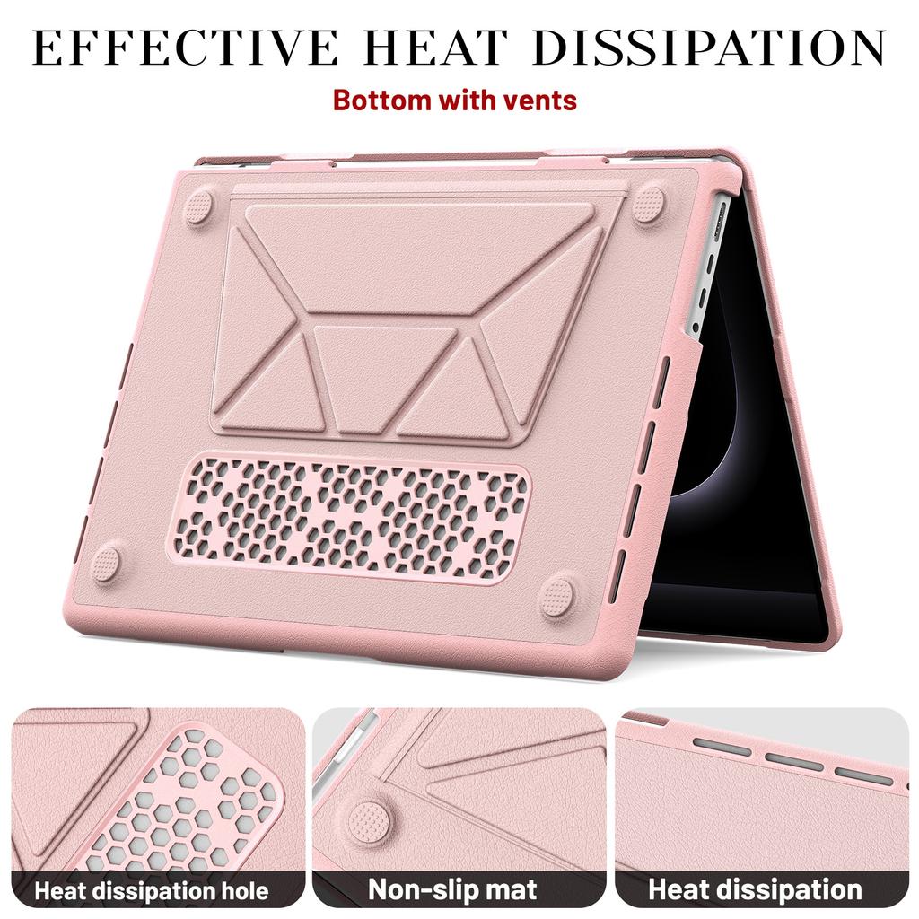 Laptop Case for MacBook Pro 14 Inch (2024)/(2023)/(2021)/A2442 M1 Pro/Max/A2779/M3 A2918 A2992/M4 A3112 A3185 A3401 Notebook Kickstand Cover