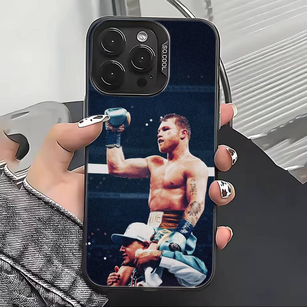 Mexico Boxing Canelo Alvarez Phone Case For iPhone 17,16,15,14,13,12,11 Plus,Pro Max,XS,Colored Silver Plated Inside Cover