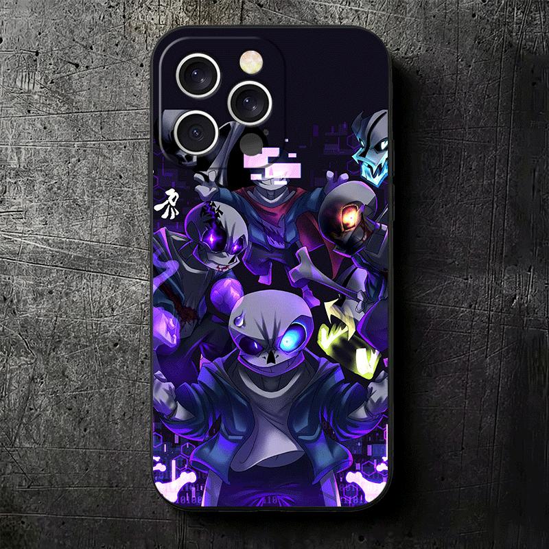 U-Undertale S-Sans Soft Phone Case for iPhone 16 16E 17 Air 15 Pro Max 14 Plus 13 Mini 11 12 7 Black Cover Back Shell