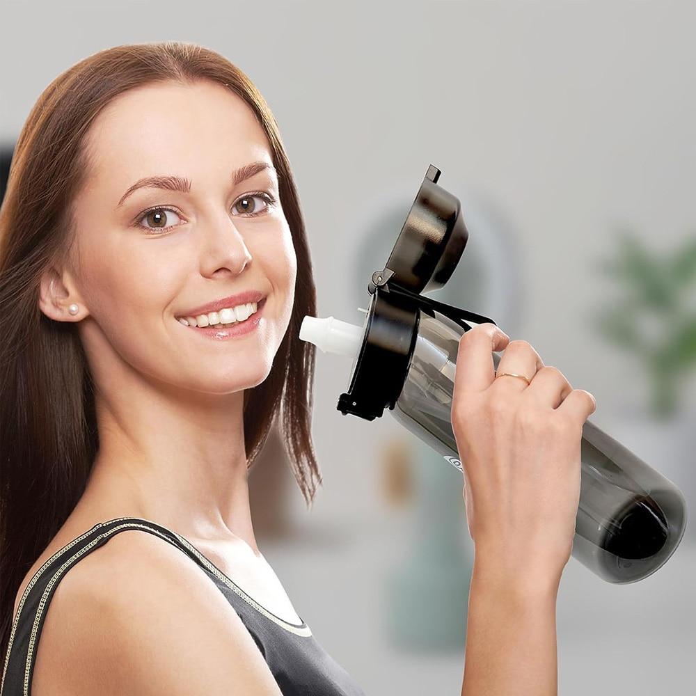 Smaksatt vattenflaska 650 ml Sport Alr Up Drickflaska 7 Fruktdoftkapslar Vattenkopp för Utomhuscamping Fitness Mode