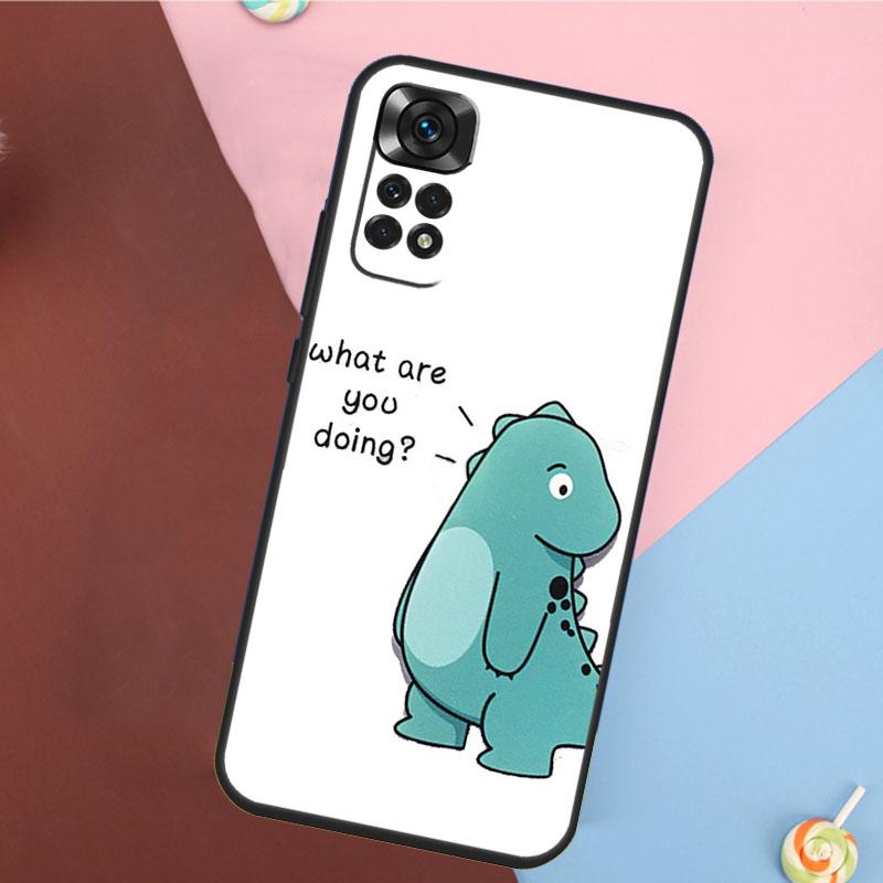 Cute Cartoon Animal Dinosaur Couple Case For Xiaomi Redmi Note 11 11S 10 10S 9 9S 12 Pro Redmi 12C 9C 10A 10C Soft Cover Shell