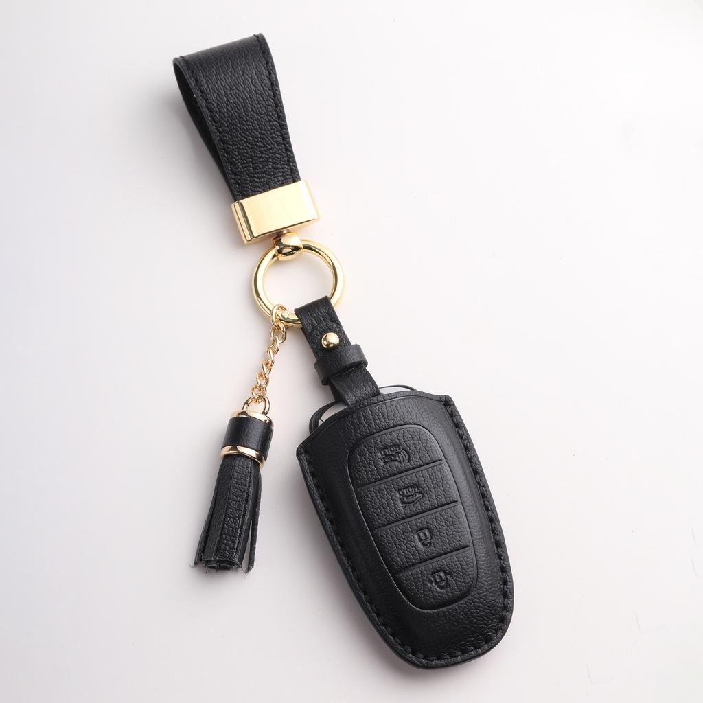 Customized for modern car key cover, purely handmade high-end leather key protective cover, car supplies