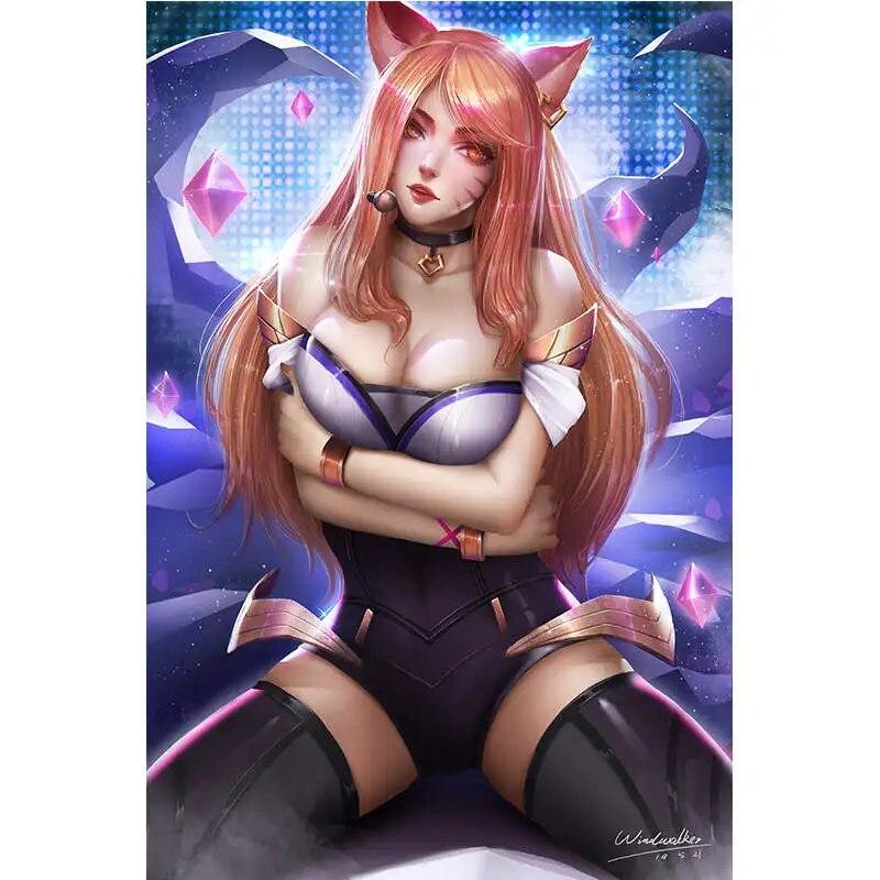 Print Game Butterfly Fairy Nude Sexy Girl Art Canvas Poster Living Room Bedroom Home Wall Picture