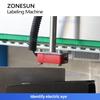 ZONESUN ZS-TB600D High Speed Automatic Engine Oil Detergent Jerry Can Flat Bottles Double Sides Labeling Machine