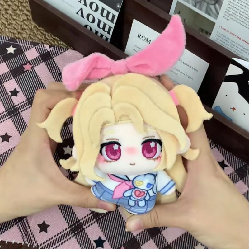 Eggy Party Dorothy 10cm Cotton Doll Keychain Game Character Plush Toy Soft Stuffed Pendant Lovely Collectible Gift for Game Fan Bag Hanging Home Decor