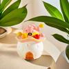 Magic House Shape Dessert Cake Fork Ceramic Salad Fork Creative Home Safety Fork  Picnic