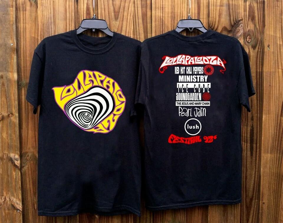 Rare 1992 Lollapalooza Concert Cotton Gift For Fan S to 5XL T-shirt GC XL