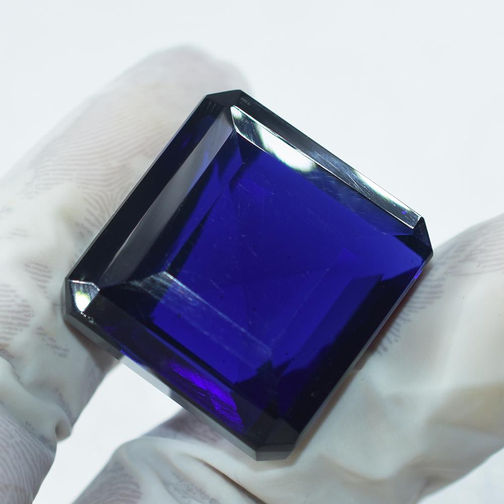 Natural Purple Amethyst Loose Gemstone 48.6 Ct Square Cut for Jewelry Making and Gem Collections