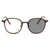 Stylish and Lightweight Reading Glasses for Women and Single Blue Light Photochromic Round Brown B1345 [FEISEDY] Men, Vision, Blocking, Lenses, Frame,