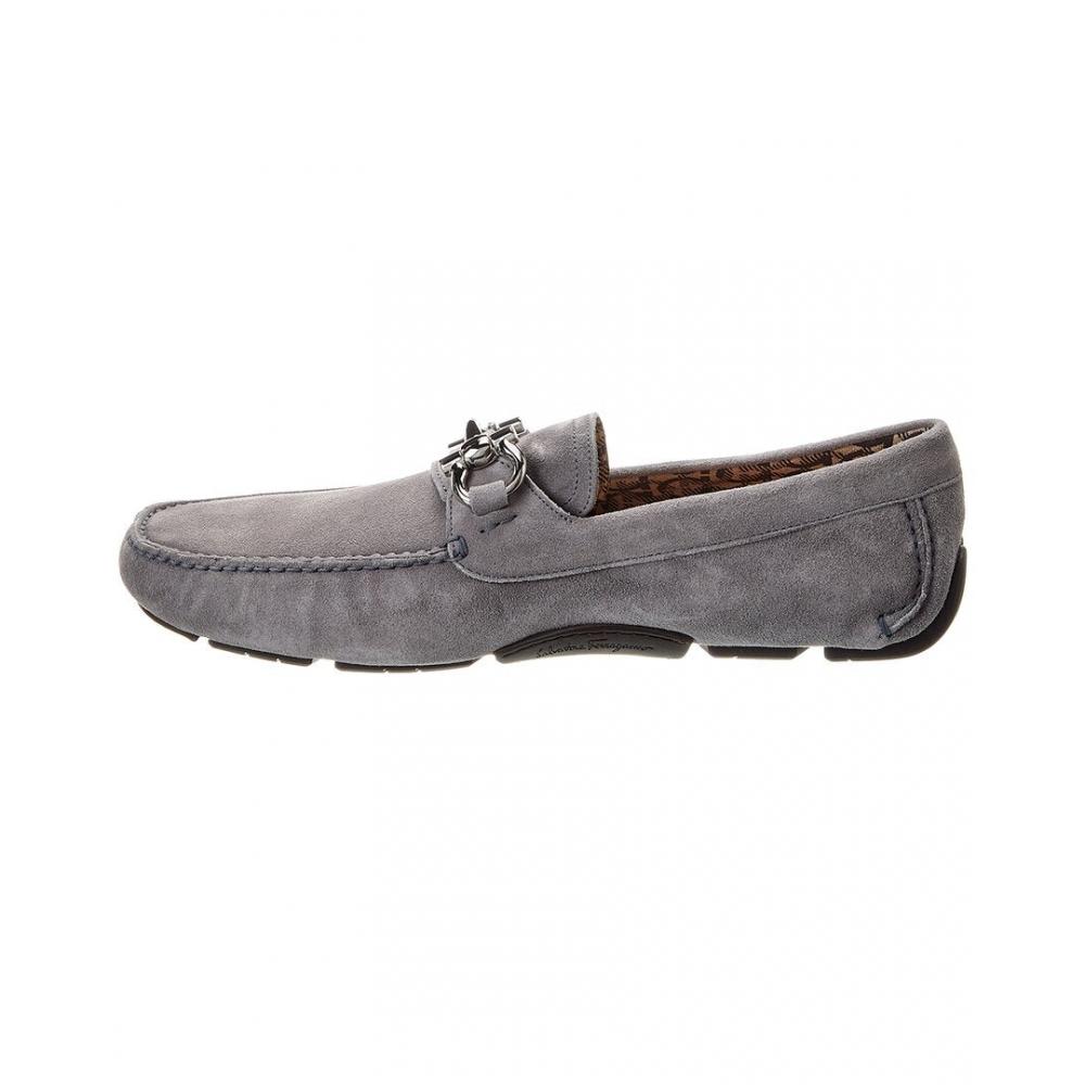 Salvatore Ferragamo Ferragamo Parigi Eco Evolo Suede Driver Grey
