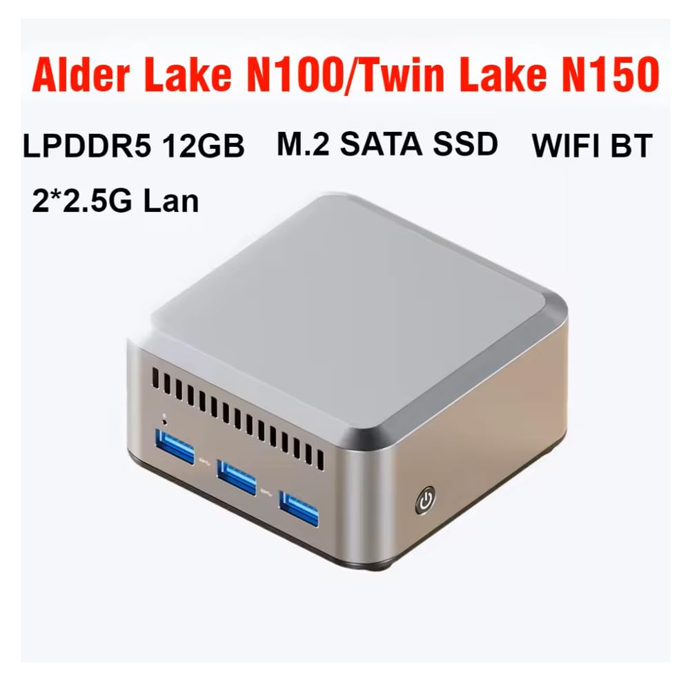 SZBOX Mini PC Small PC N1 PRO N150 No OS Intel N150 to Small PC 12GB 4800MHz LPDDR5 No SSD Game Console Ultra Mini Mini PC Support (up 3.6GHz)