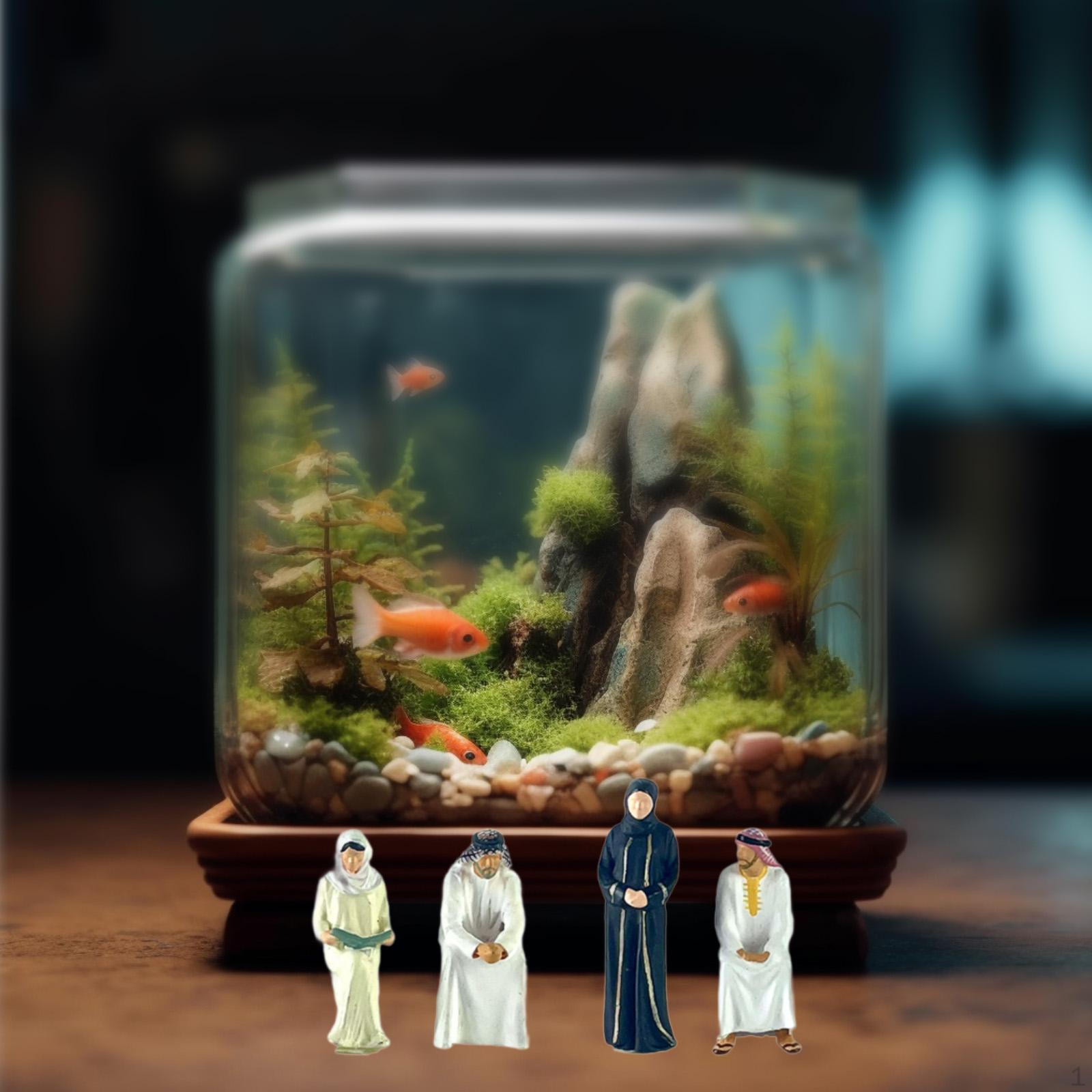 

4 набора миниатюрных человечков ручной работы для макетов своими руками