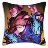 Hot Anime Jujutsu Kaisen Pillow Covers Cartoon Sofa Decorative Home Double-Sided Printing Short Plush Cute Cushion Cover