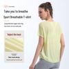 Plus Size Women's Mesh Breathable Crew Neck Yoga T-shirt - Quick-Dry, Cooling, Slimming Short Sleeve Sport Top