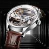 AILANG New Automatic Skeleton Mechanical Watch Men Korean Fashion Waterproof Men's Mechanical Watch