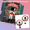 Christmas Soldier Vine Wreath Welcome Wooden Sign Decoration Dwarf Doll Vine Wreath Shopping Mall Window Wall Hanging