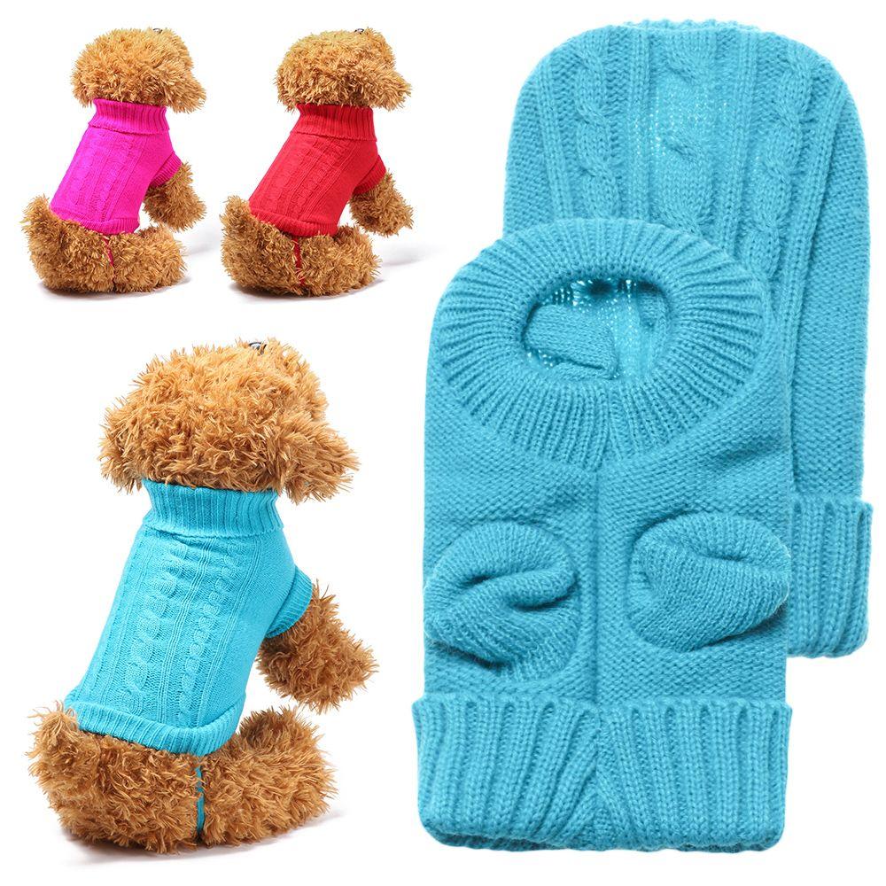 Cute Puppy Costumes Sailor Clothes Dog Sweater Pet Hoodie Coat Harness Vest Knitted Pet Sweater