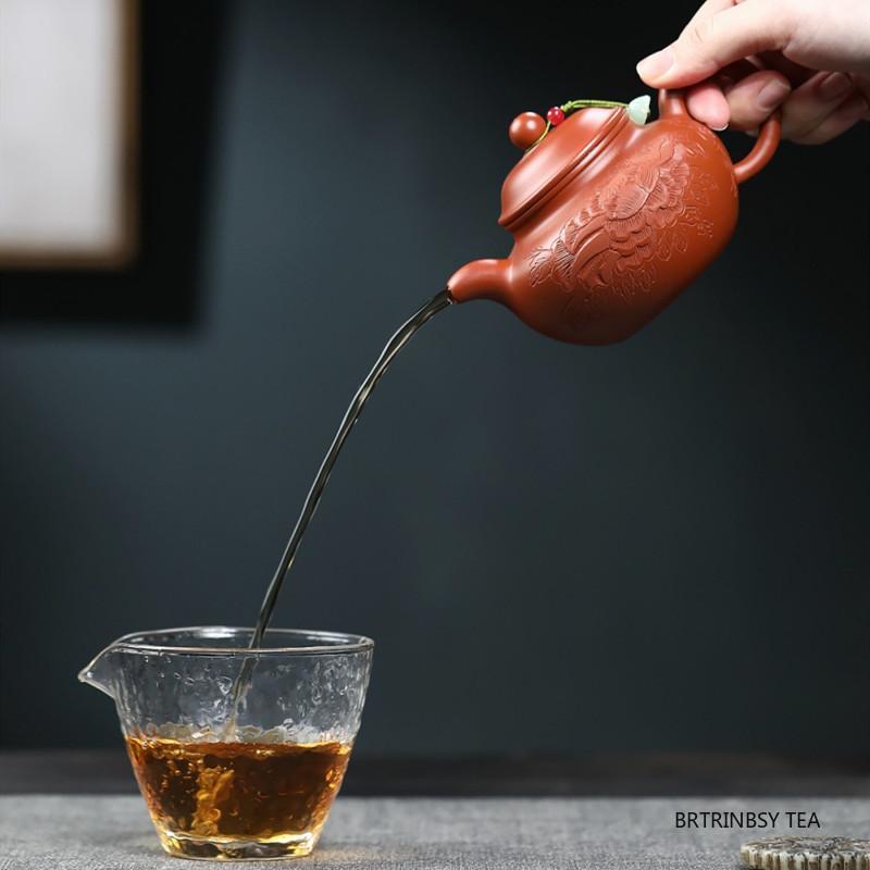 190ml Yixing Handmade Purple Clay Teapot Tradition Household Zisha Tea Pot Raw Ore Zhu Mud Kettle Chinese Tea Set Teaware