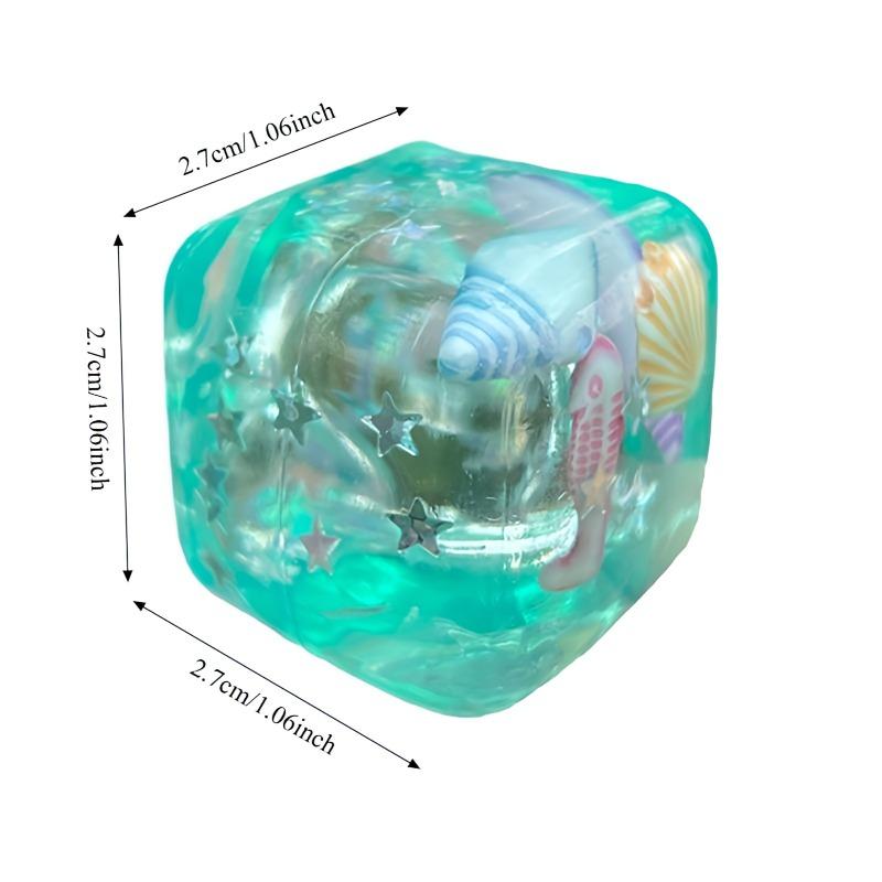 Mini Adults Squishy Ocean Blocks Stress Balls Autism Sensory Toy Stress Anxiety Relief Fidget Toys Maltose Water Ball Gifts Bulk