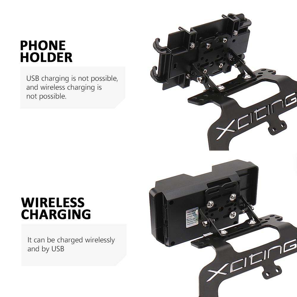 Fit For KYMCO XCITING S 400 Xciting S400 Motorcycle Accessories Phone Holder Bracket GPS Navigation Bracket Mounting Bracket