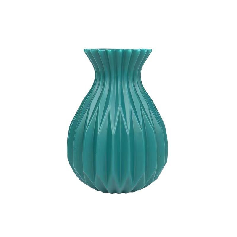 High Value Pineapple Plastic Vase Flower Arrangement Home Display Modern Light Luxury Simulation Plastic Vase