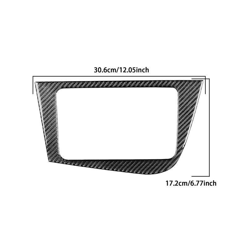 Car Center CD Panel Trim Accessories For Seat Leon 2005 2006 2007 2008 2009 2010 2011 2012 Interior Soft Carbon Fiber