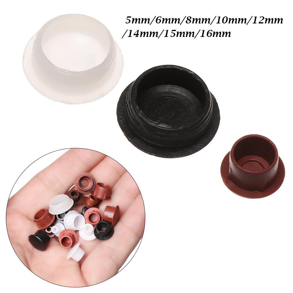 50Pcs Practical Hardware Hole Ornament Exterior Furniture Hole Covers Dust Plug Stopper Screw Decor Protective Cap