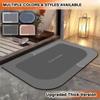 Tapete de Banheiro Absorvente de Diatomito Antiderrapante 60*90cm, Tapete de Chuveiro Macio e de Super Alta Qualidade com Secagem Rápida