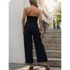 New Fashionable And Elegant Casual High Waisted Printed Wide Leg Jumpsuit For Women'S Summer Formal Attire