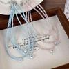 Gentle Whitening Zirconia Heart Necklace - Cute Crystal Beaded Choker for Women