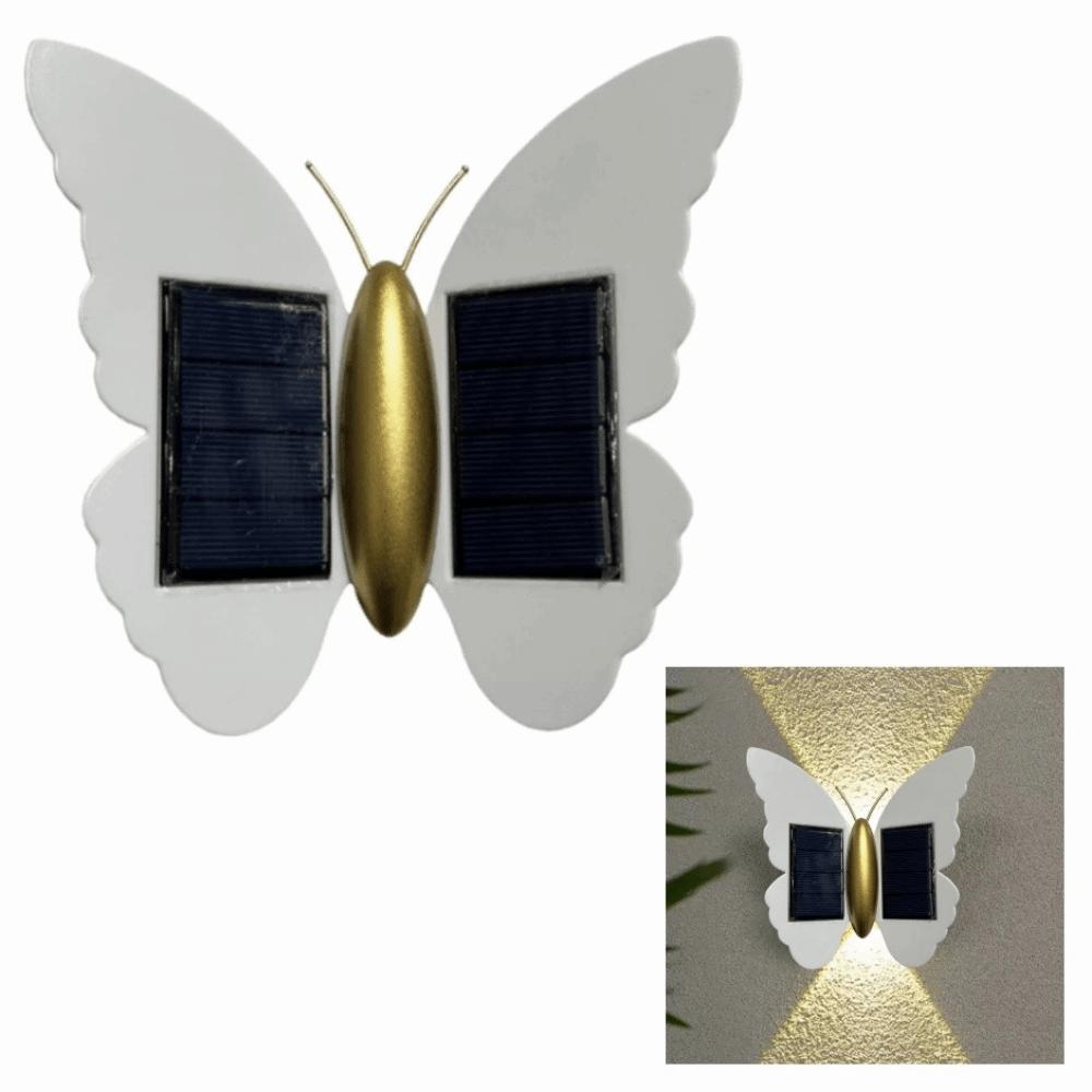 Butterfly Shaped Butterfly Solar Wall Light Auto On/Off Solar Powered LED Induction Lamp Automatic Operation Motion Sensor