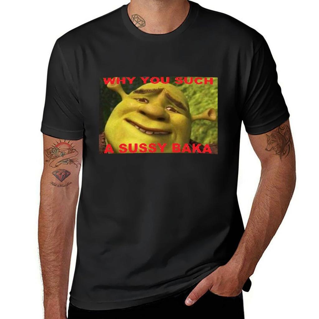 Warum du so ein sussy baka T-Shirt für einen Jungen Oversized-T-Shirts für Männer Grafik