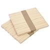 50 Wooden Popsicle Sticks for DIY Projects, Original Birch Color