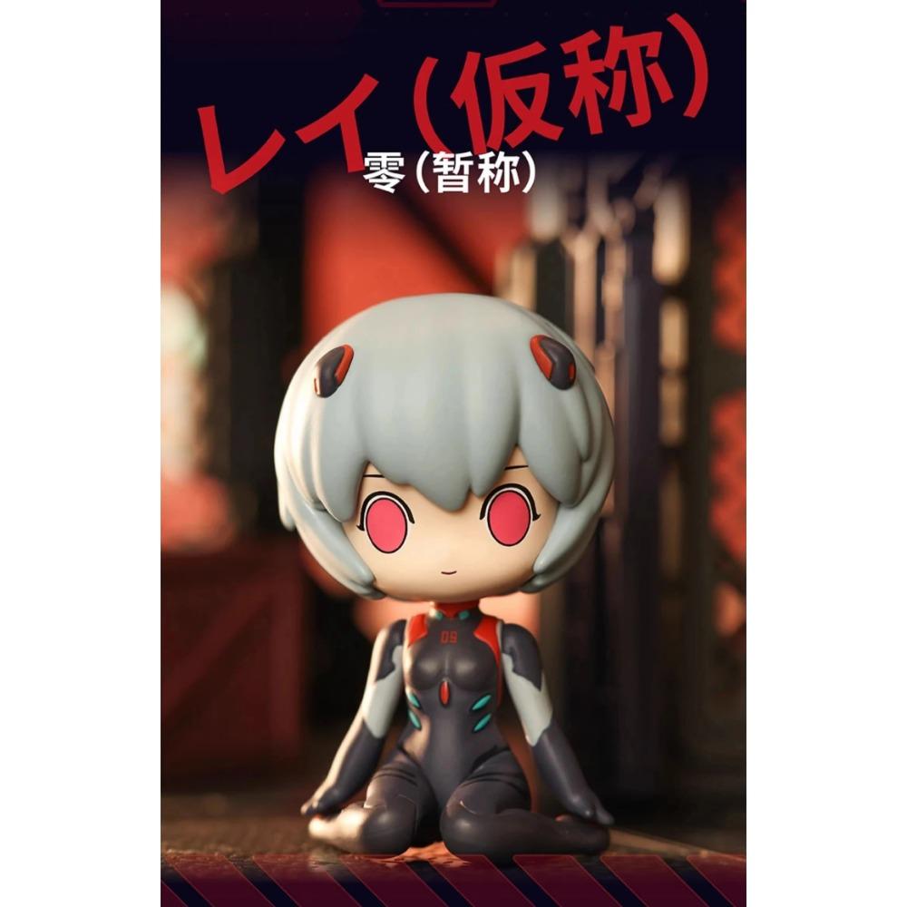 8CM Anime EVA Figure Asuka Langley Soryu Sitting InRows Cloak Ayanami Rei Toy Nagisa Kaworu Model Ikari Shinji Gift Collection