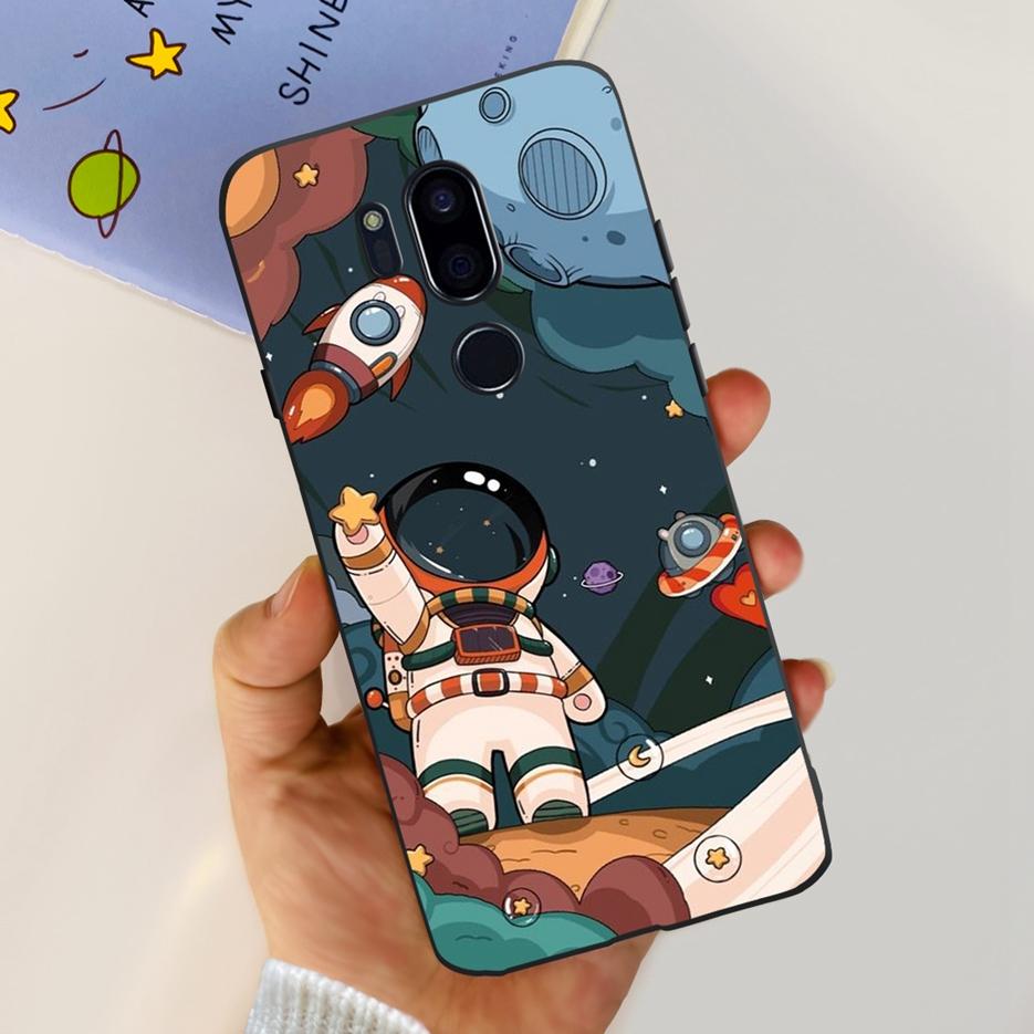 Para LG G7 thinQ Funda G710EM LM-G710 G710 Cubierta Pintada de Lujo Fundas de Teléfono de Silicona Suave Para LG G7 ThinQ Cubiertas Traseras 6.1'' Parachoques