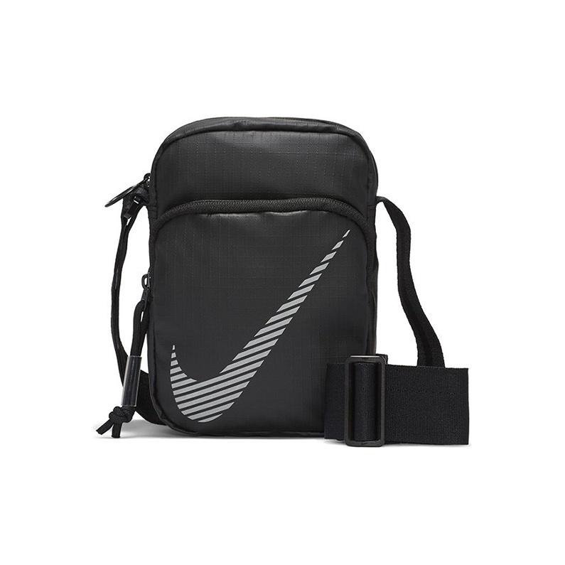 

Nike Heritage Solid Color Logo Zipper Shoulder Crossbody Bag Unisex bags Black DB4696-010 Black