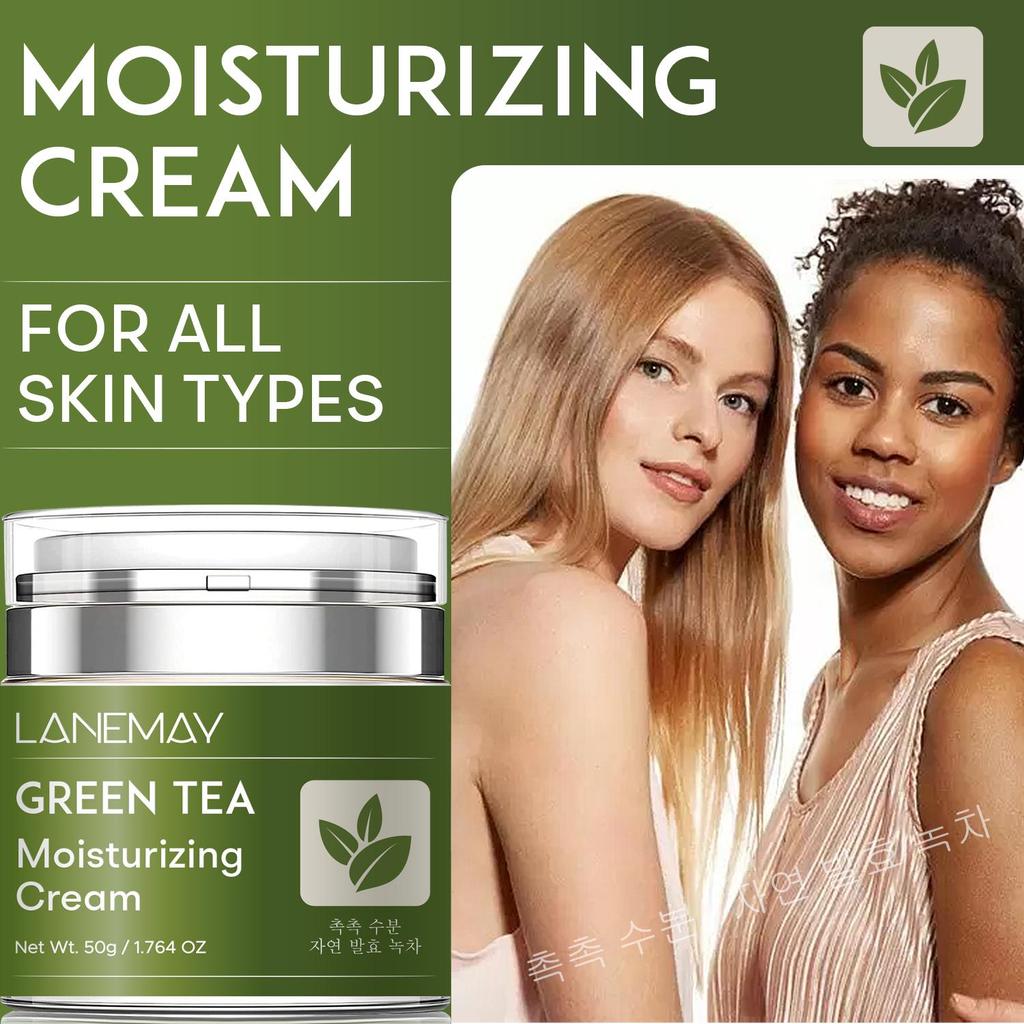 Green Tea Moisturizing Cream - Replenishes Moisture, Soothes & Protects Skin, Strengthens the Skin Barrier