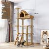 Jingzhou Cat Tree Condo with Scratch Board & Space Capsule