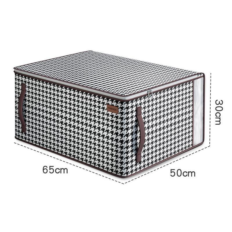 Quilt Bag Visible Window Household Supplies Easy Access Reinforced Handle Quilt Organizer Convenient Organizing Non-woven Fabric