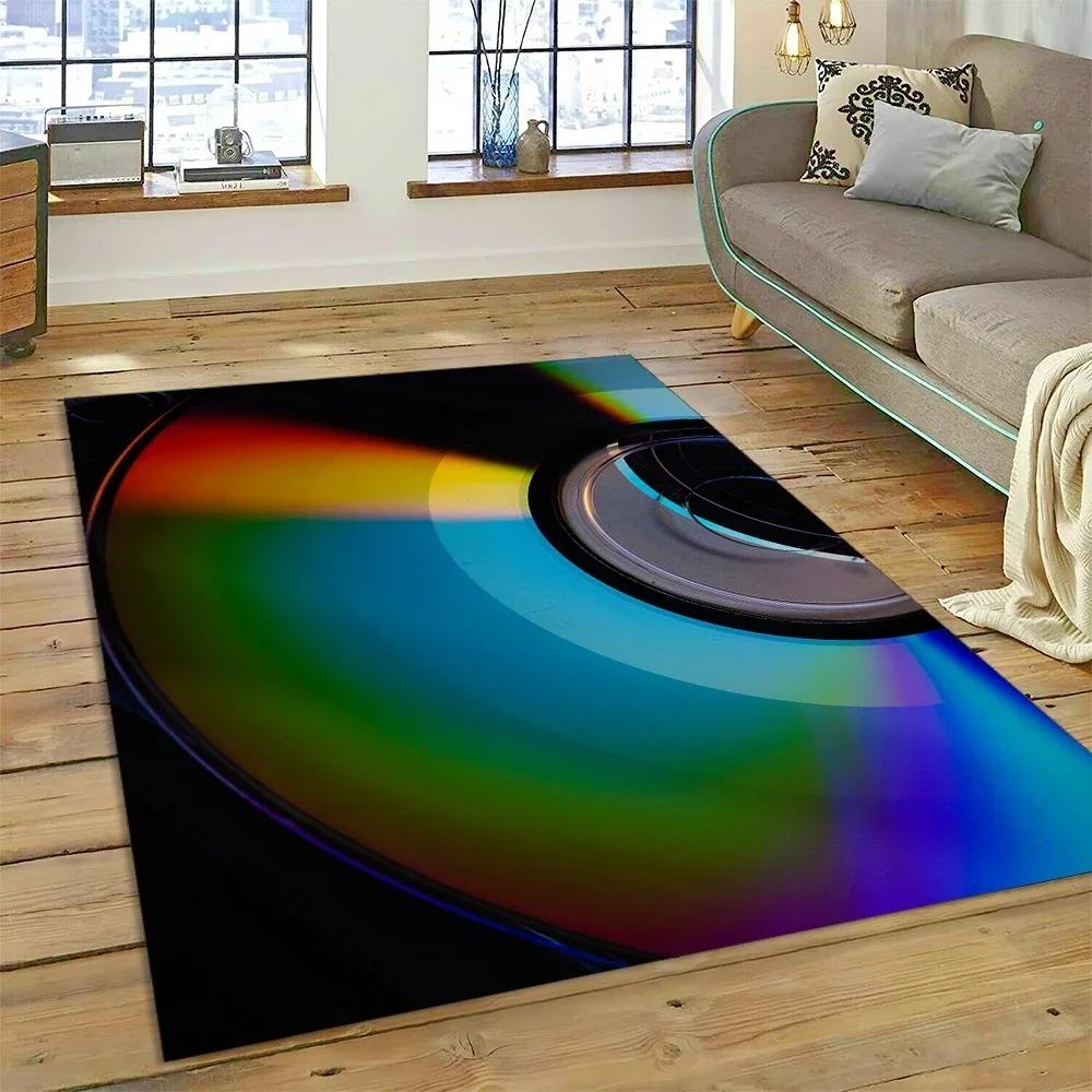 Vinyl Record Music Screen Tape Carpet Home Decor Living Room Hallway Non-slip Mechanical Washable Mat Sofa Coffee Table Area Rug